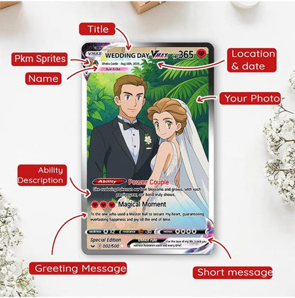 Personalized Poke Love Acrylic Card