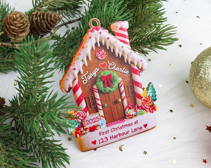 First Christmas in Our New Home Ornament, New Home Gingerbread Acrylic Ornament