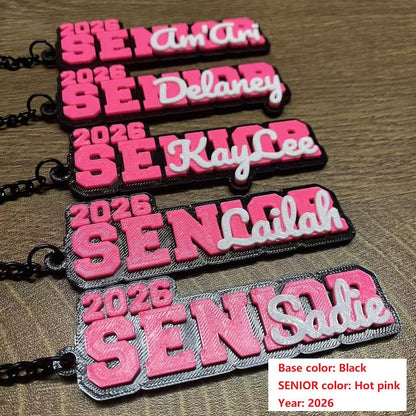 Personalized Custom College High School Graduation Grad Seniors Class Keychain