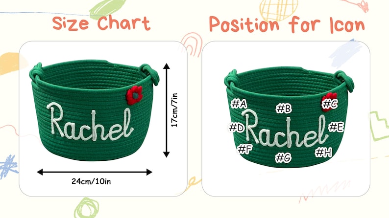 Personalized Christmas Basket: Custom Holiday Decor Gift