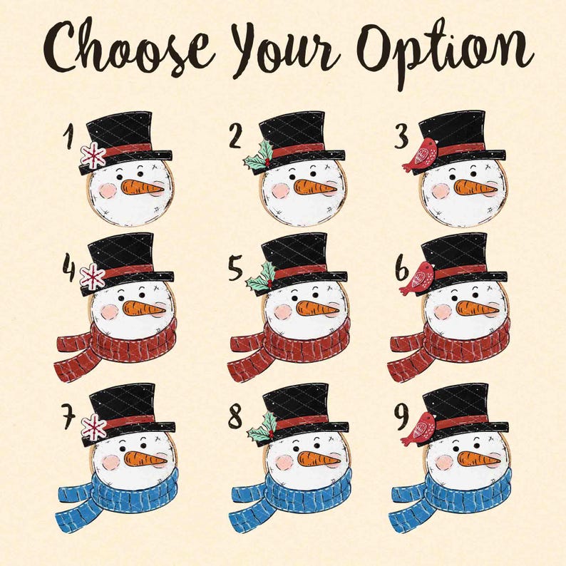 Custom Snowman Family Ornament, Custom Snowman Christmas Ornament