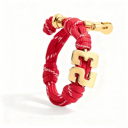 Custom Varsity Number Knotty Bracelet Unisex Personalized Bracelet