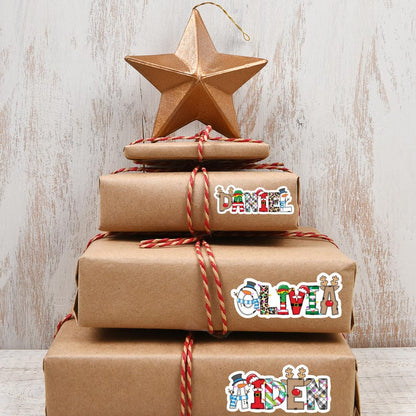 Christmas Name Sticker us, Christmas Personalized Name Sticker