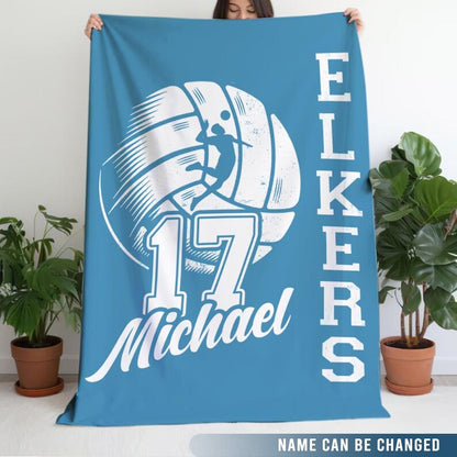 Personalized Volleyball Team Blanket: Custom Senior Gift