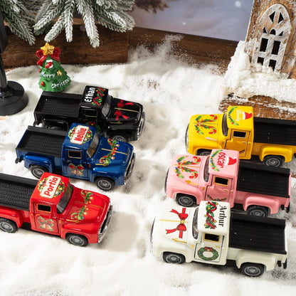 Personalized Christmas Toy Pickup Truck - Custom Name Gift for Toddler