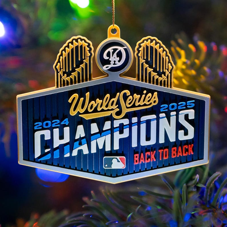 2025 World Series Back to Back Champions City Plaque