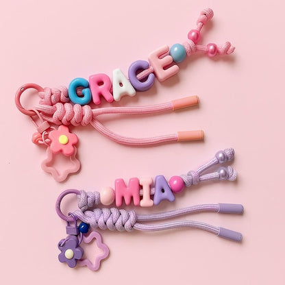 Personalized Beaded Name Keychain
