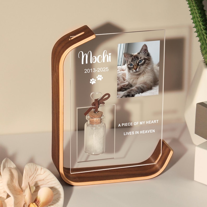 Personalized Dog Memorial Frame,Pet Fur Keepsake
