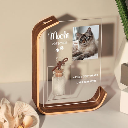 Personalized Dog Memorial Frame,Pet Fur Keepsake