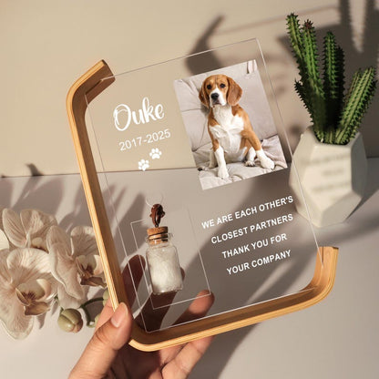 Personalized Dog Memorial Frame,Pet Fur Keepsake