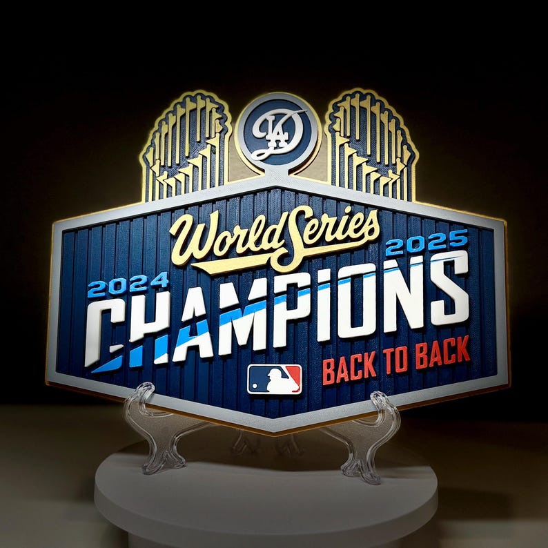 2025 World Series Back to Back Champions City Plaque