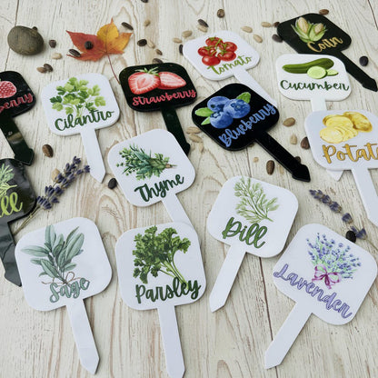 Colorful Acrylic Herb Marker