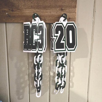 Custom 3D Jersey Number Chain
