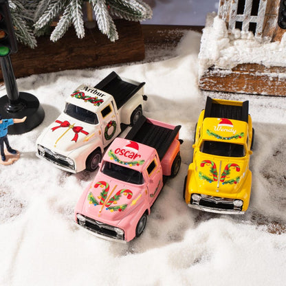Personalized Christmas Toy Pickup Truck - Custom Name Gift for Toddler