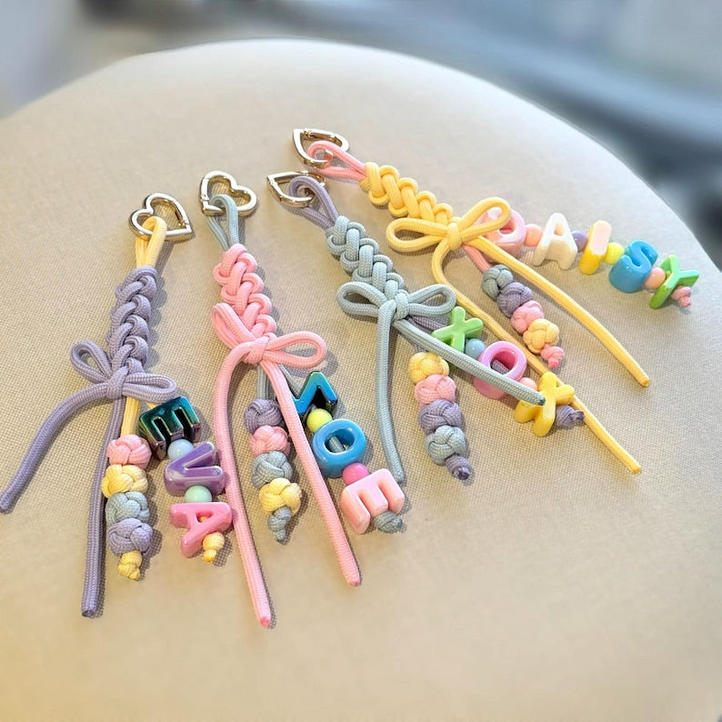 Custom Name Keychain with Knot