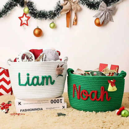 Personalized Baby Shower Gift Basket Christmas Gift Bag Custom Baby Shower Gift Basket