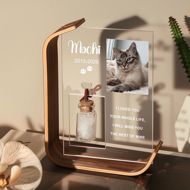 Personalized Dog Memorial Frame,Pet Fur Keepsake