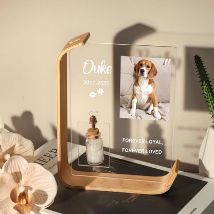 Personalized Dog Memorial Frame,Pet Fur Keepsake