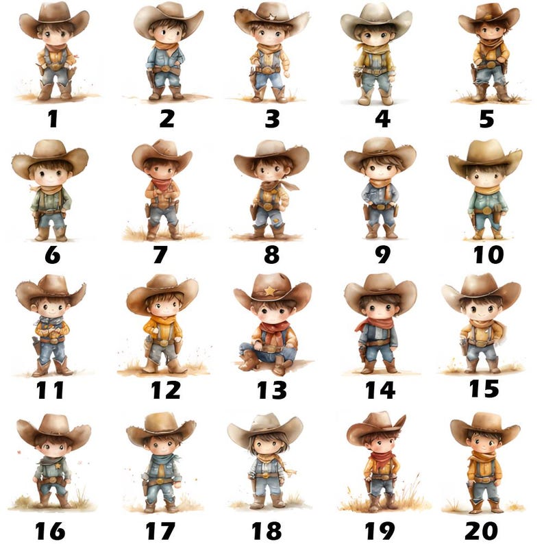 Personalized Cartoon Cowboy Cowgirl Soft Throw Blanket