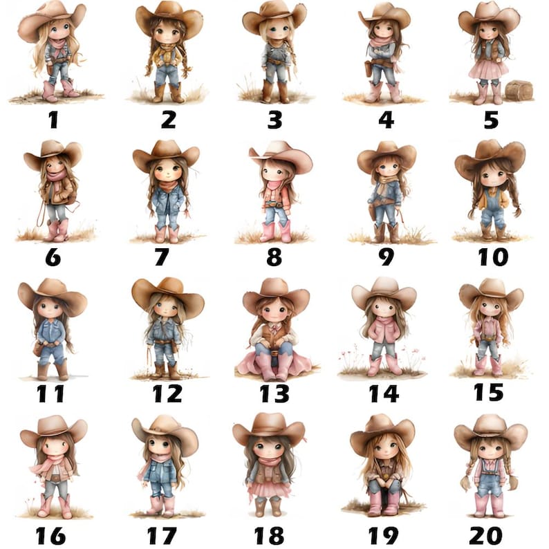Personalized Cartoon Cowboy Cowgirl Soft Throw Blanket