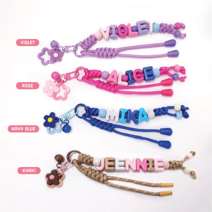 Personalized Beaded Name Keychain