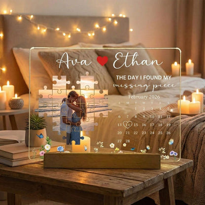 Custom Photo Light Frame The Day I Found My Missing Piece Customized Light