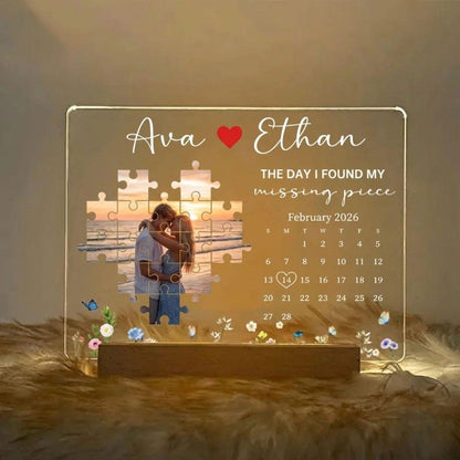 Custom Photo Light Frame The Day I Found My Missing Piece Customized Light