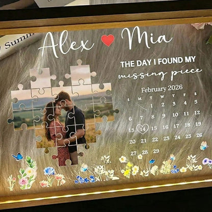 Custom Photo Light Frame The Day I Found My Missing Piece Customized Light