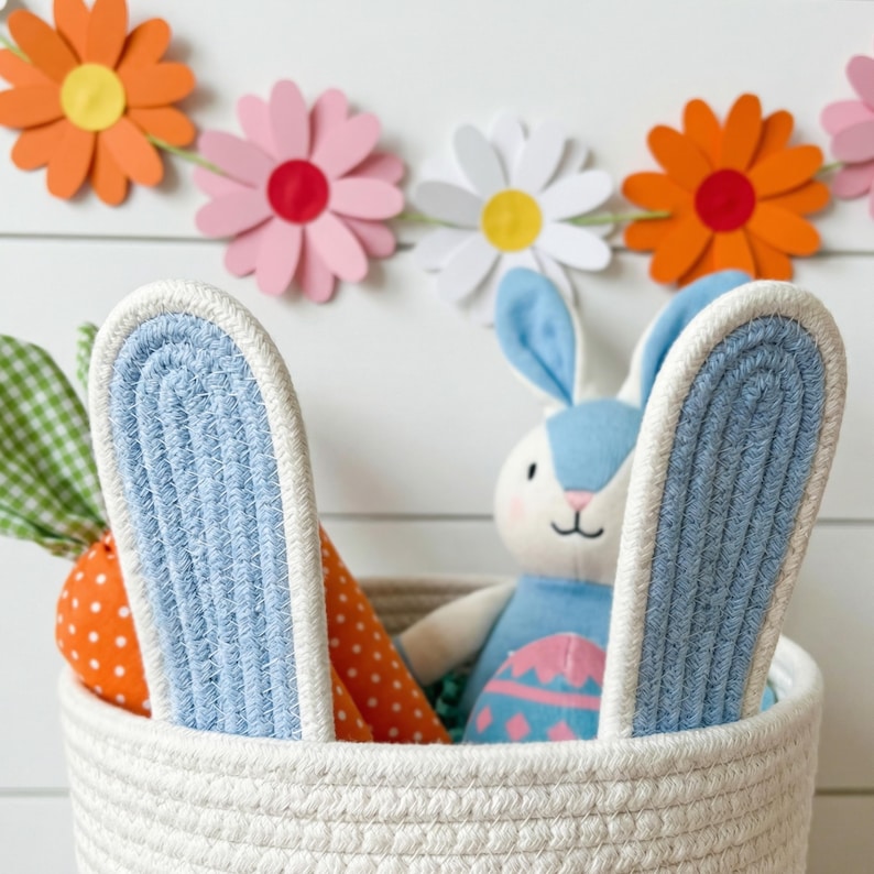 Personalized Easter Basket with Name Egg Hunt