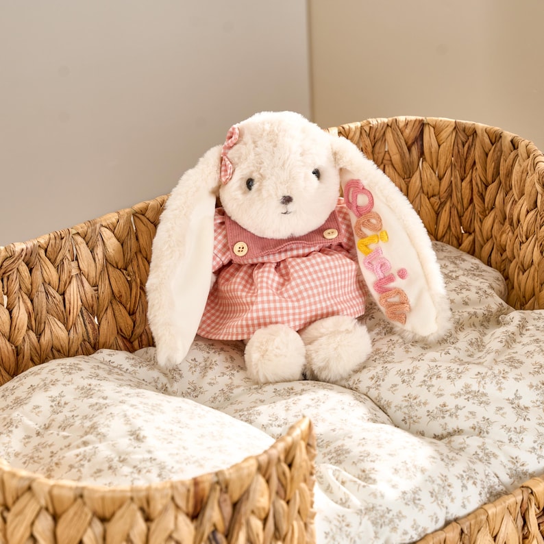 Custom Name Easter Bunny Plushies | Easter Gifts | Plush Bunny with Name