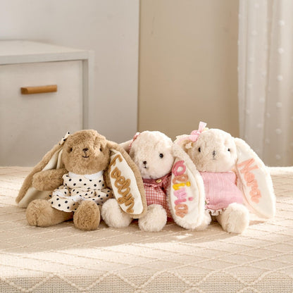 Custom Name Easter Bunny Plushies | Easter Gifts | Plush Bunny with Name