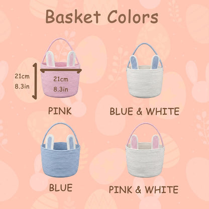 Personalized Easter Basket with Name Egg Hunt