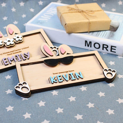 Custom Name Bunny Easter Cash Holder, 2026 Easter Money Holder