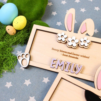Custom Name Bunny Easter Cash Holder, 2026 Easter Money Holder