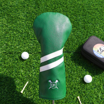 Personalized Golf Club Headcover, Custom Leather Golf Club Cover