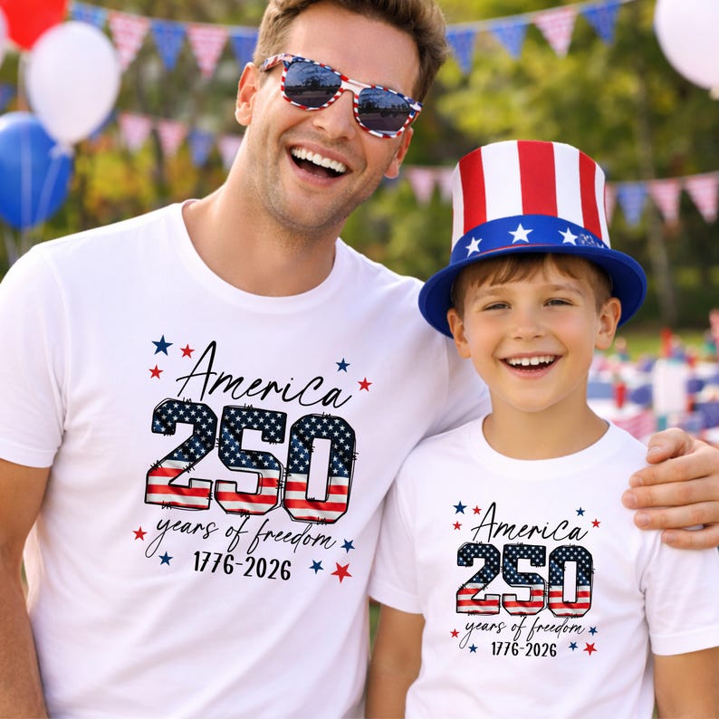 USA 250th Anniversary Shirt, 4th July Tee, USA 250th Anniversary Independence Day Shirts