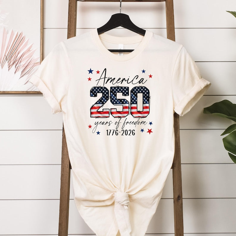 USA 250th Anniversary Shirt, 4th July Tee, USA 250th Anniversary Independence Day Shirts