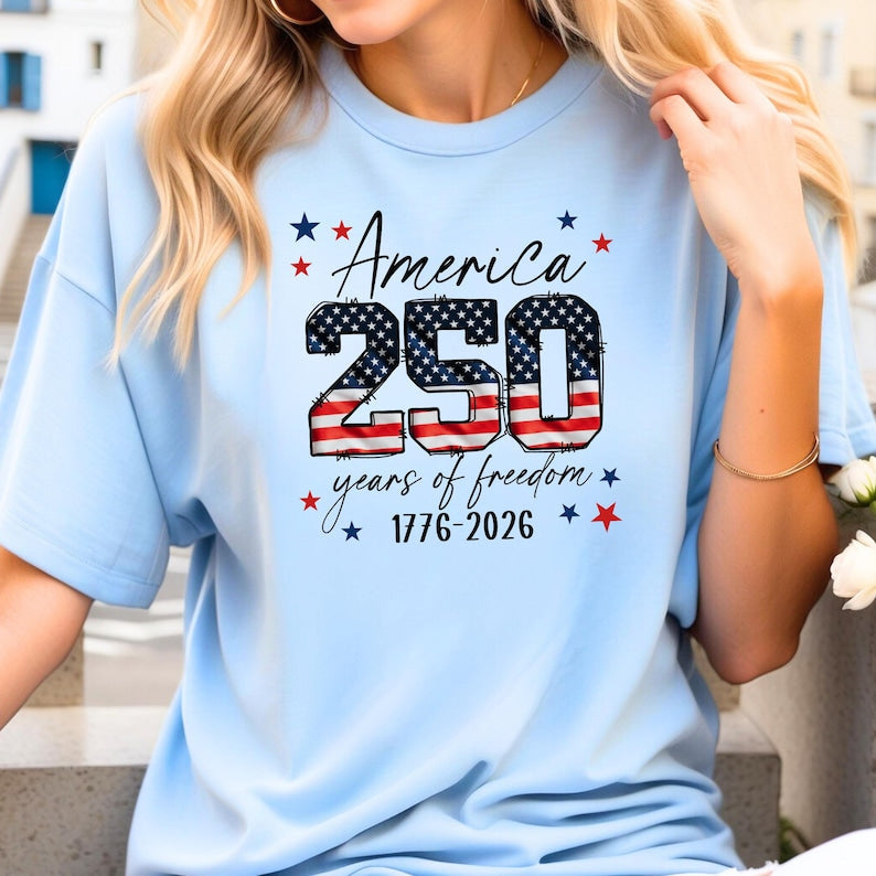 USA 250th Anniversary Shirt, 4th July Tee, USA 250th Anniversary Independence Day Shirts