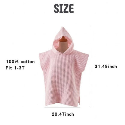 Personalized Embroidered Baby Hooded Towel, Custom Name Toddler Beach Bath Towel