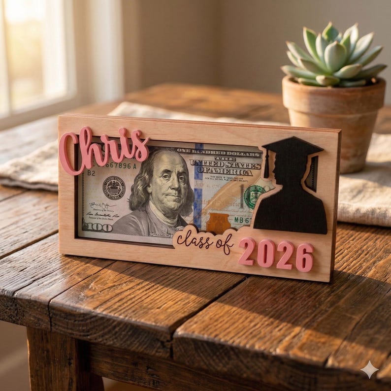 Graduation Money Holder, 2026 Personalized Graduation Gift
