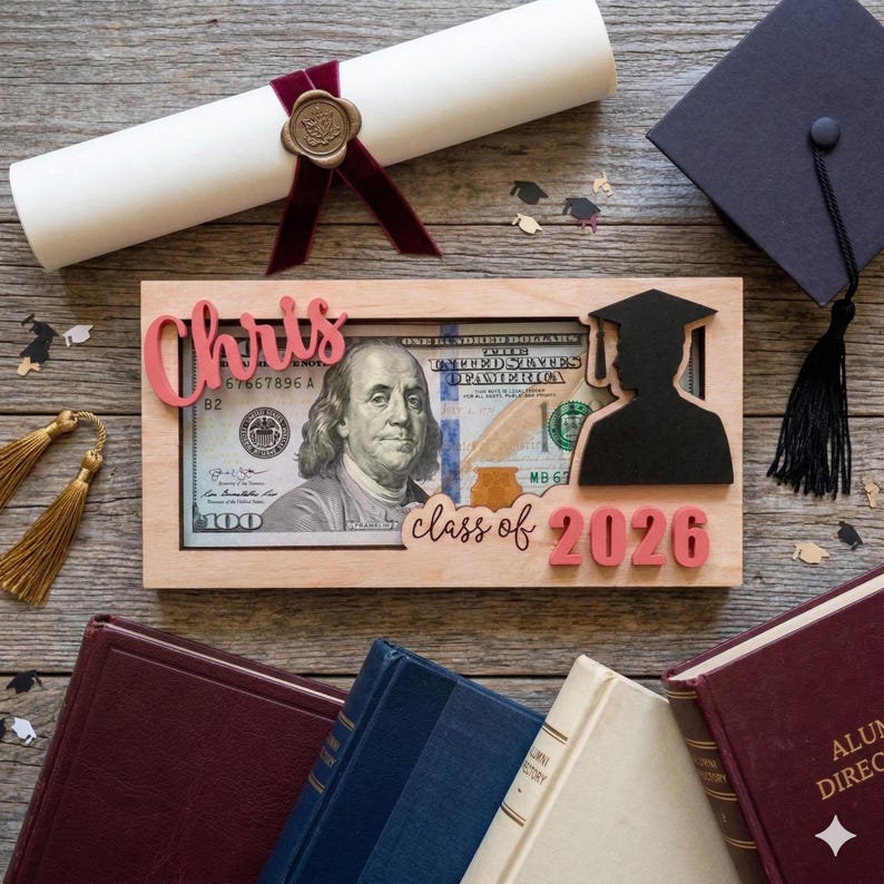Graduation Money Holder, 2026 Personalized Graduation Gift