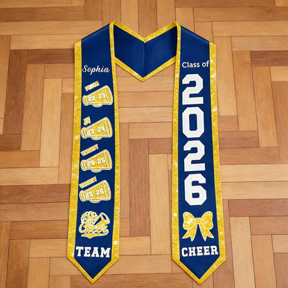 Personalized Cheerleader Graduation Stole