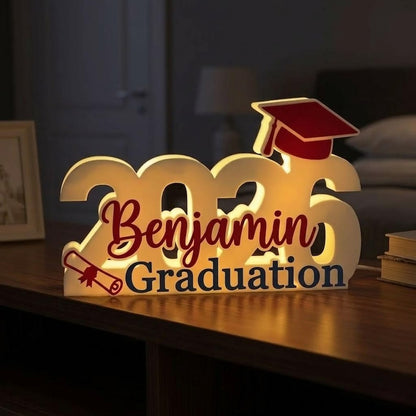 Personalized 2026 Graduation Light Box, Class of 2026 Night Light With Name