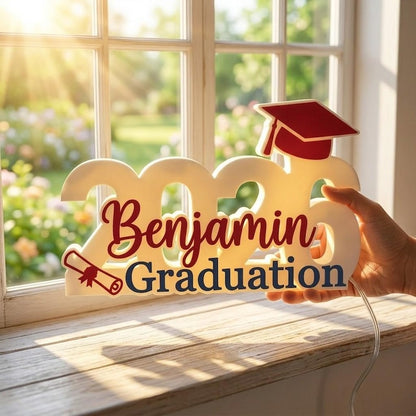 Personalized 2026 Graduation Light Box, Class of 2026 Night Light With Name