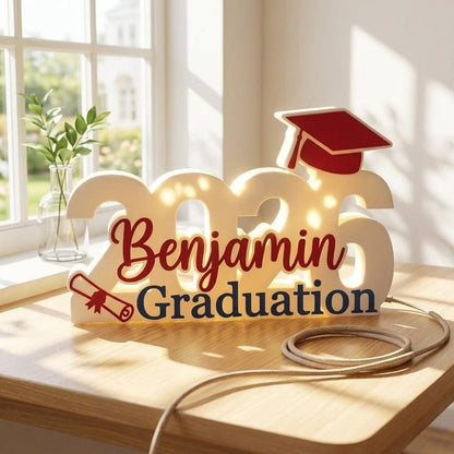 Personalized 2026 Graduation Light Box, Class of 2026 Night Light With Name