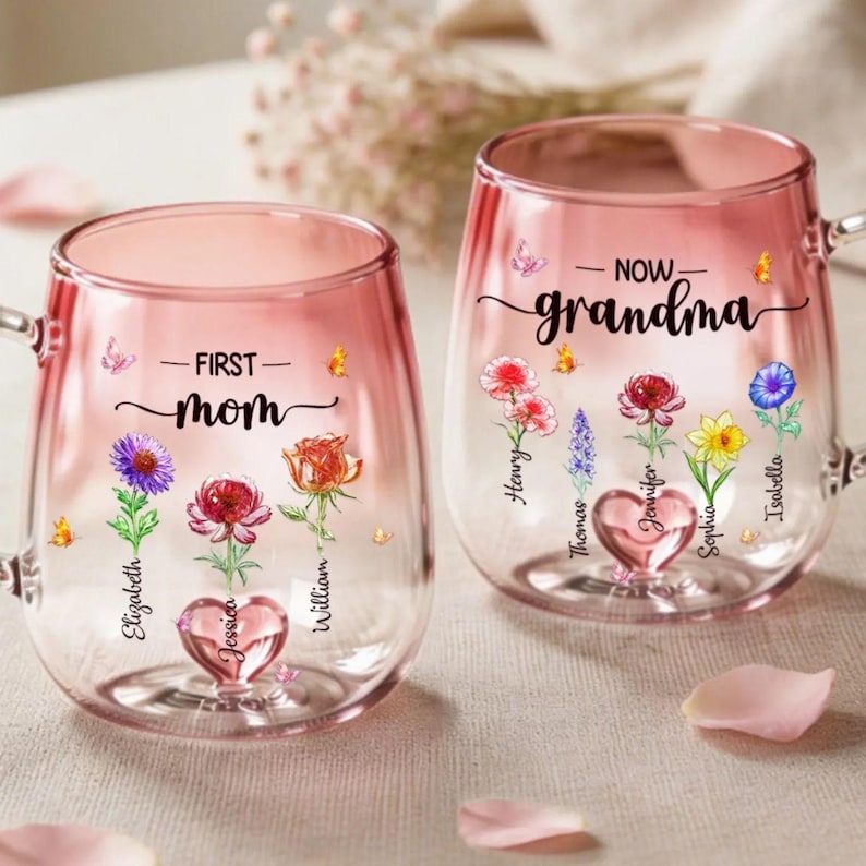 Birth Flower First Mom, Now Grandma Garden Gift