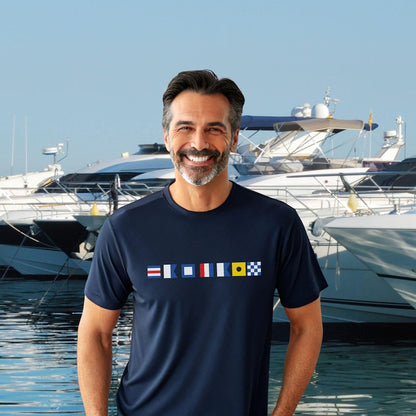 Personalized Nautical Signal Flag Shirt, Custom Name Tee, Boating Sailing Gift