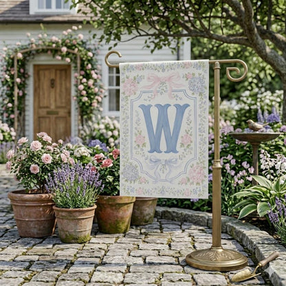 Grandmillennial Hydrangea Garden Flag, Spring Welcome Flag, Summer Garden Flag