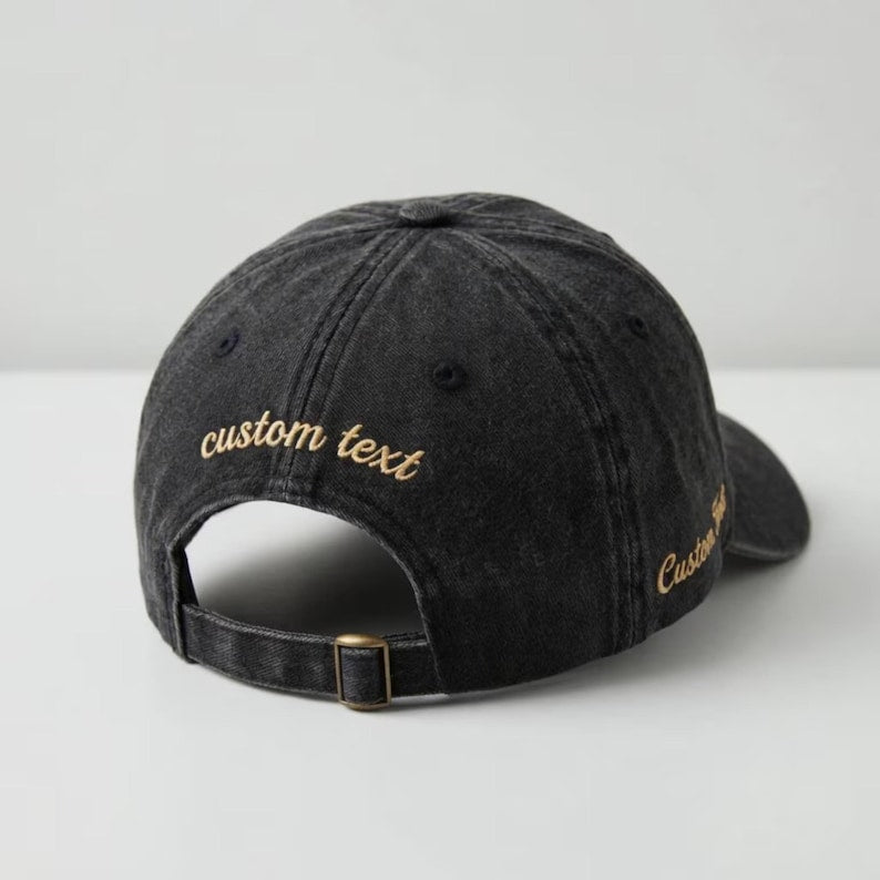 Personalized Football Number Embroidered Hat, Custom Game Day Cap,