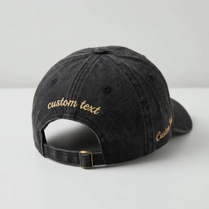 Personalized Football Number Embroidered Hat, Custom Game Day Cap,